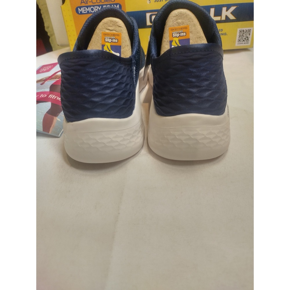 Skechers Slip-ins Go Walk Flex Grand Entry Navy White Shoes 124836 NVW Womens 7 - Picture 6 of 9
